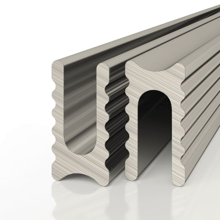 Профиль алюминиевый теневой разделительный Decaro D009A Titanium Титановый 3000×5×10